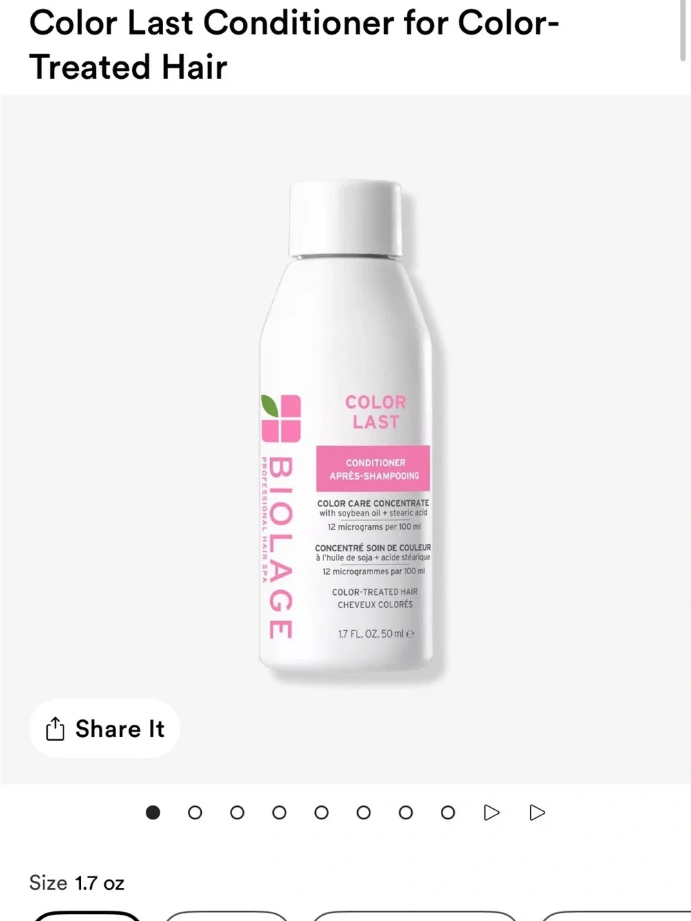 Biolage Color Last Shampoo & Conditioner Travel Duo- NEW